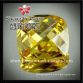square dark golden yellow cz cubic zirconia gemstone CZSQ0011